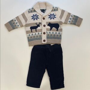 NWT babyGAP Cardigan and Pants Set 3-6 months